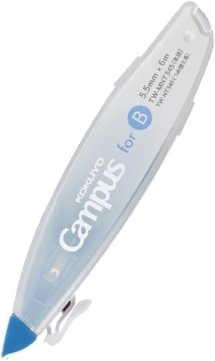 KOKUYO Correction Tape White Out, 5.5 mm Wide for B 6mm Campus Ruled Notebook, 19.7 ft (6 m) long, Blue, Japan Import (TW-MNT345)