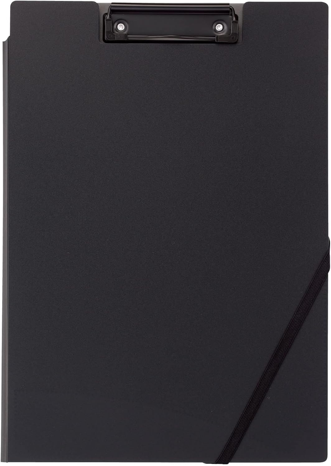 Kokuyo Clipboard Folio, Black A4 Clipboard Folder with Versatile Storage Cover. Organizing Documents Clipfolio with Elastic Band, Nursing Profile Holder for Dual Storage with Pen Slot. (Joha-MC50D)
