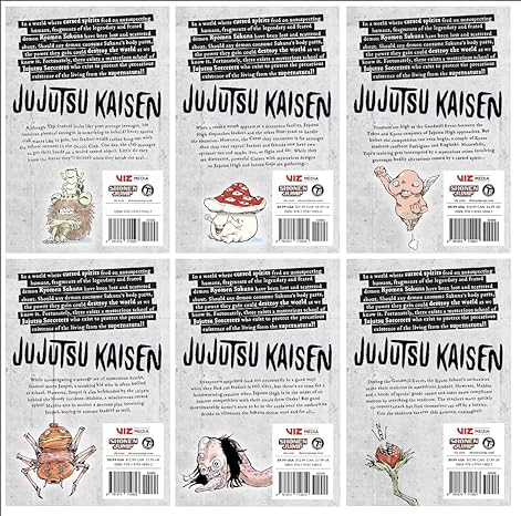 Jujutsu Kaisen Vol. 1,2,3,4,5,6 Bundle Set (6 Book Collection)