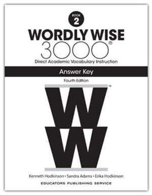 Wordly Wise 3000 Grade 2 Set (4th Edition) Student Book & Answer Key | Homeschool Vocabulary Workbook for Kids