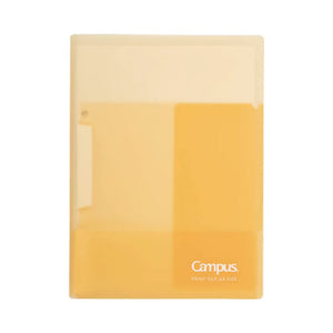 Kokuyo Portfolio Folder with Pockets for Paper Organization, Heavy Duty Pocket Folder Fits US Letter & A4，Dual-Purpose Clip & Pocket Design (FU-CE755Y)