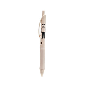 KOKUYO Noritake Gel Pens, 3 Pack 0.5mm Fine Point Black Ink, Retractable Smooth Quick-Dry Writing Pens for School, Office & Study, Classical Barrel