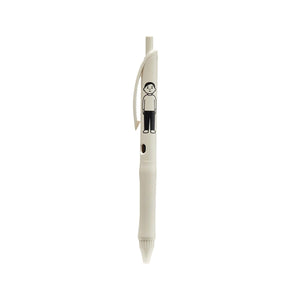 KOKUYO Noritake Gel Pens, 3 Pack 0.5mm Fine Point Black Ink, Retractable Smooth Quick-Dry Writing Pens for School, Office & Study, Classical Barrel