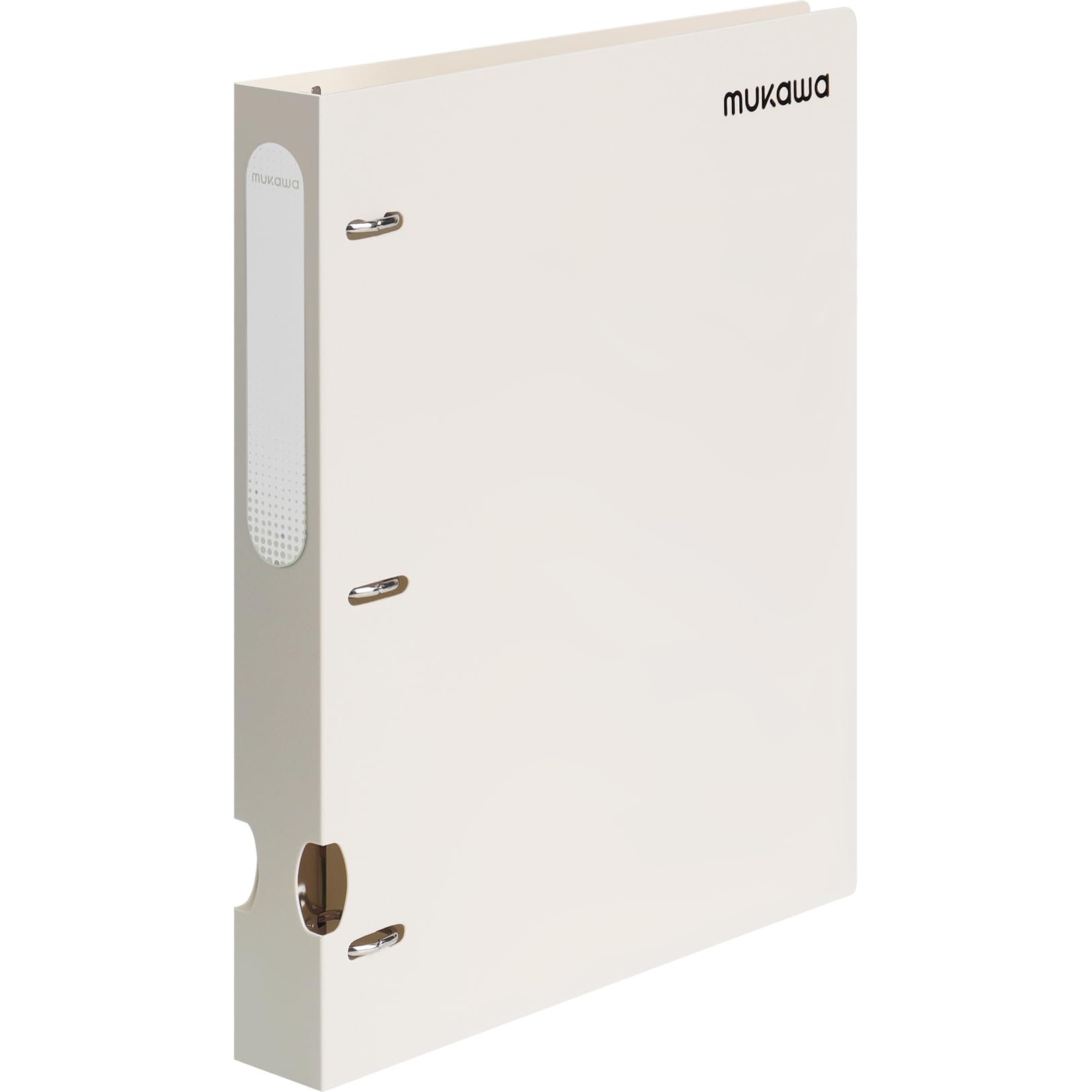 MUKAWA 1 Inch 3 Ring Binder, D-Ring Binder Holds 250 Sheets, PP Cover with Writable Spine Label, Lay-Flat Design, Letter Size 8.5x11, Lightweight for School, Office & Home Organization, 2 Pack, Beige