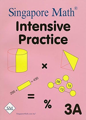 Singapore Math 2 Books Set - Intensive Practice 3A & 3B, for Grade 3, Challenging Word Problems & Skill-Building