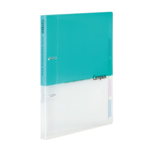 Kokuyo Campus 2-Ring Loose Leaf Binder, B5, 2 Holes, Up to 100 Sheets, Light Blue, Japan Import (RU-PP358LB)