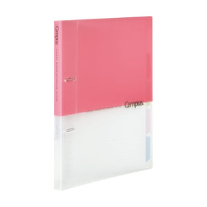 Kokuyo Campus 2-Ring Loose Leaf Binder, B5, 2 Holes, Up to 100 Sheets, Pink, Japan Import (RU-PP358P)