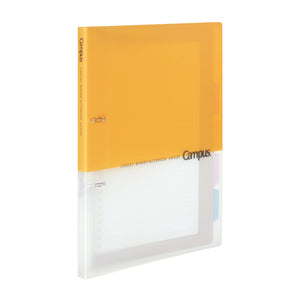 Kokuyo Campus 2-Ring Loose Leaf Binder, A4, 2 Holes, Up to 100 Sheets, Yellow, Japan Import (RU-PP158Y)