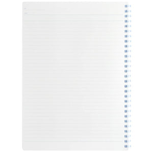 KOKUYO Spiral Lined Notebook, 10'' x 7'' Pastel Journal B5 Campus Soft Ring Notebooks with Dot 6 mm Ruled, 40 Sheets, Blue 1 Subject Notebook, Note Taking for School. Japan Import (SU-S111BT-B)