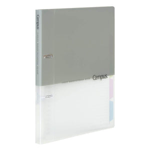 Kokuyo Campus 2-Ring Loose Leaf Binder, B5, 2 Holes, Up to 100 Sheets, Gray, Japan Import (RU-PP358M)
