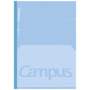KOKUYO Composition Notebook, 7" x 10" Kimochii Dot Lined Notebook, 30 Sheets College Ruled Paper, 1 Pack Blue B5 Notebook for School and Work, School Supplies Comp Book for Note Taking, Japan Import