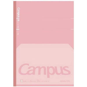 KOKUYO Composition Notebook, 7 x 10 inch Kimochii Lined Notebook, 30 Sheets 6mm Dot Ruled Paper, 1 Pack Pink B5 Notebook for School and Work, School Supplies Comp Book for Note Taking, Japan Import