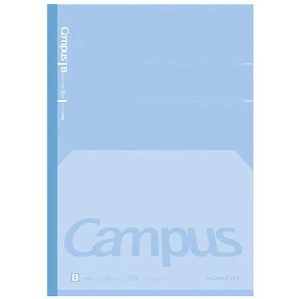 KOKUYO Composition Notebook, 7 x 10 inch Kimochii Lined Notebook, 30 Sheets 6mm Dot Ruled Paper, 1 Pack Blue B5 Notebook for School and Work, School Supplies Comp Book for Note Taking, Japan Import