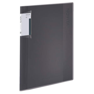 Kokuyo 40-Pocket Binder with Plastic Sleeves 8.5"x11" (Black), A4 and US Letter Expandable Art Portfolio Folder with Clear Sheet Protectors. 80 Pages of Presentation Display Book. (RA-NV40D)