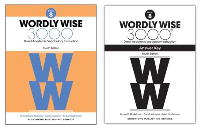 Wordly Wise 3000 Grade 8 Collection Set, Fourth Edition: Student Book, Key Book, Vocabulary & Reading Practice for Homeschool and Classroom Study