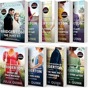Bridgerton Complete Main Series Nine Books Set by Julia Quinn