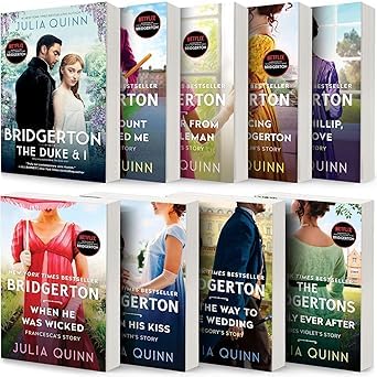 Bridgerton Complete Main Series Nine Books Set by Julia Quinn