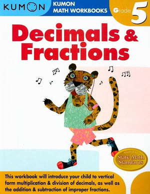 Kumon Grade 5 Complete Workbook Set (5 Workbooks) – Decimals & Fractions, Geometry & Measurement, Word Problems, Reading & Writing