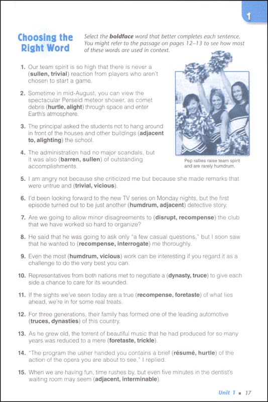 Vocabulary Workshop Enriched Level B Student Edition, Grade 7 | Vocabulary Workbook | English Language Arts