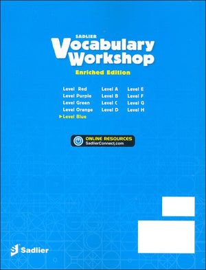 Vocabulary Workshop Enriched Blue Level Student Edition, Grade 5 | Vocabulary Workbook | Upper Elementary English Language Arts