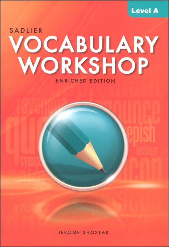Vocabulary Workshop Enriched Student Edition Level A, Grade 6 | Vocabulary Workbook | English Language Arts Study Aid