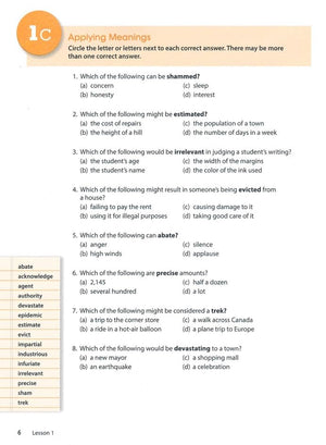 Wordly Wise 3000 Book 7 Student Edition, 4th Edition | Academic Vocabulary Workbook | Grade 7