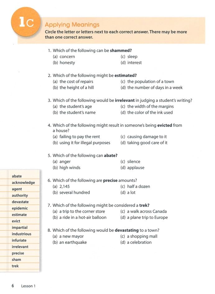 Wordly Wise 3000 Book 7 Student Edition, 4th Edition | Academic Vocabulary Workbook | Grade 7