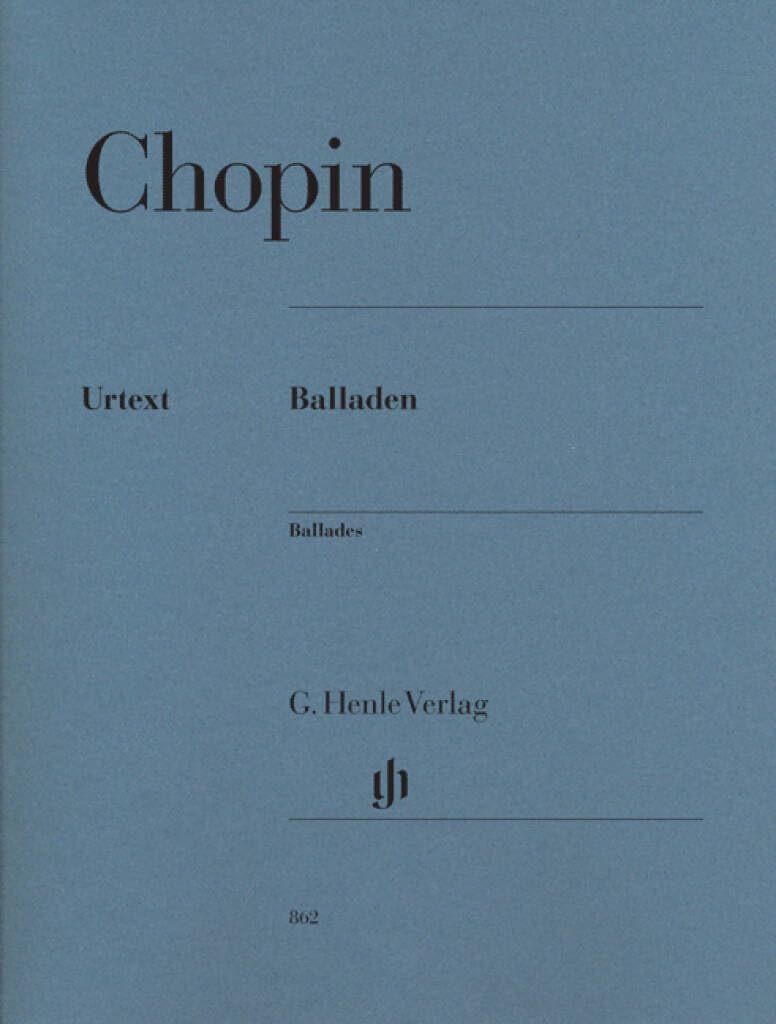 Chopin Ballades Piano Solo, Classic Piano Sheet Music | Romantic Classical Piano Songbook for Advanced Players | Four Dramatic Piano Works in Multilingual Edition | Essential Repertoire Piano Book