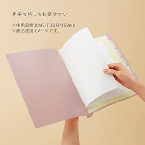 Kokuyo Me 2-Ring Loose Leaf Binder, B5, Up to 100 Sheets, Fragile Mint, Japan Import (KME-TRBPP358LG)