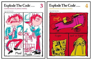Explode the Code Series Book 1, 2, 3, 4: 4-Book Collection Set, 2nd Edition Homeschool: Phonics Workbooks for Early Reading, Spelling, and Decoding Skills
