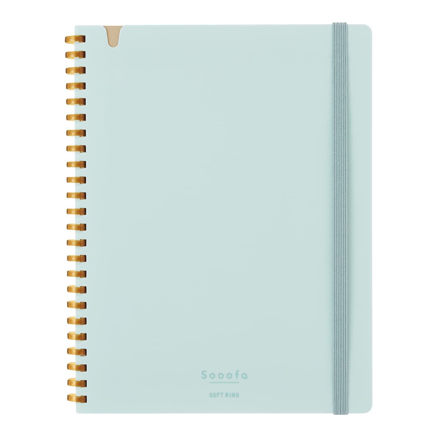KOKUYO Graph Journal Notebook, Sooofa 8.3'' x 6.2'' Soft Ring Notebook for Women 4mm Grid Ruled, 80 Perforated Sheets, Blue, A5 Notebook for Work Journals for Writing. Japan Import (SU-SV738S4-LB)
