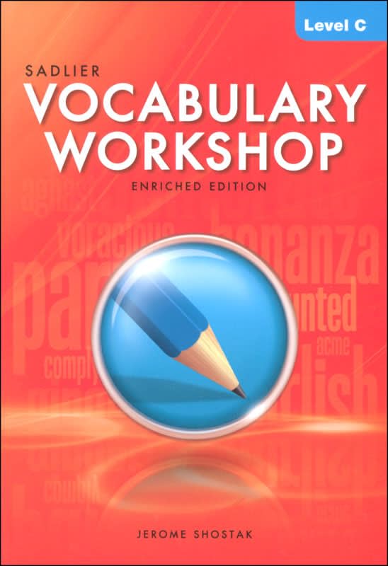 Vocabulary Workshop Enriched Level C Student Edition, Grade 8 | Vocabulary Workbook | English Language Arts