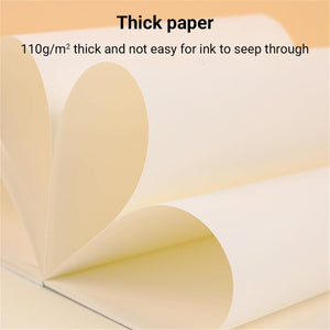 Kokuyo 8.3" x 11.7" Sketch Book, Lay Flat A4 Marker Pad, 30 Sheets 110gsm Acid-Free Drawing Papers, Art Sketchbook for Drawing Pad for Kids Artists & Beginners Art Supplies for Adults, Pink