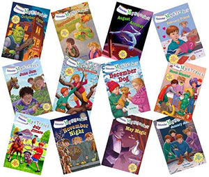 Calendar Mysteries Set of 12: January Joker, February Friend, March Mischief, April Adventure, May Magic, June Jam, July Jitters, August Acrobat, September Sneakers, October Ogre, November Night, December Dog