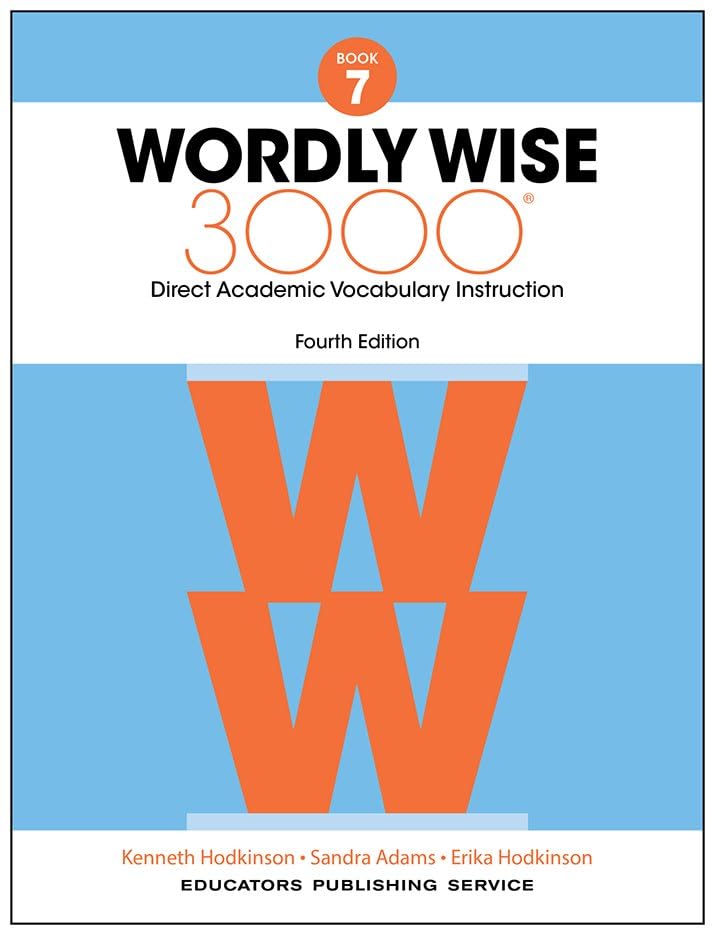 Wordly Wise 3000 Book 7 Student Edition, 4th Edition | Academic Vocabulary Workbook | Grade 7