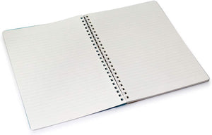 KOKUYO Spiral Lined Notebook, 8.3'' x 5.8'' Pastel Journal A5 Soft Ring Notebooks with Dot 6 mm Ruled, 50 Sheets, Light Blue 1 Subject Notebook, Note Taking for School. Japan Import (SU-SV331BT-LB)