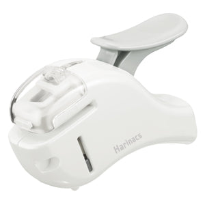 Kokuyo Stapleless Stapler, Harinacs Handheld Staple-Free, Up to 5 Sheets No Staple Binding, Portable Holeless Compact Alpha, Pale White, Japan Import (SLN-MSH305PW)