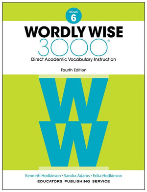 Wordly Wise 3000 Book 6 Student Edition, 4th Edition | Academic Vocabulary Workbook | Grade 6