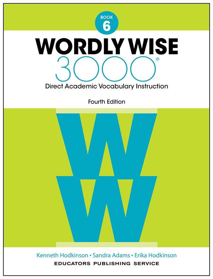 Wordly Wise 3000 Book 6 Student Edition, 4th Edition | Academic Vocabulary Workbook | Grade 6