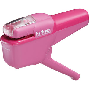 Kokuyo Stapleless Stapler, Harinacs Handheld Staple-Free, Up to 10 Sheets No Staple Binding, Portable Compact Holeless Stapler, Pink, Japan Import (SLN-MSH110P)