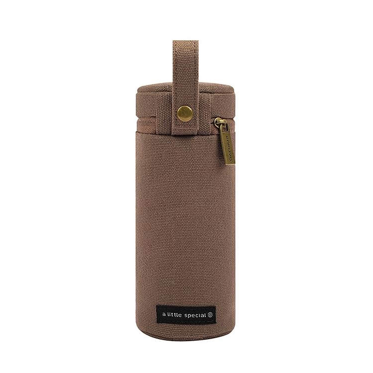 KOKUYO Cylinder Pencil Holder, Brown (WSG-PCS262NDS)