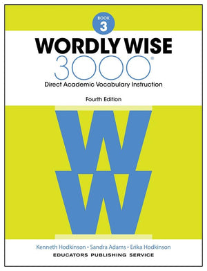 Wordly Wise 3000 Book 3 Student Edition, 4th Edition, Homeschool Edition, Vocabulary Building Workbook for Grade 3