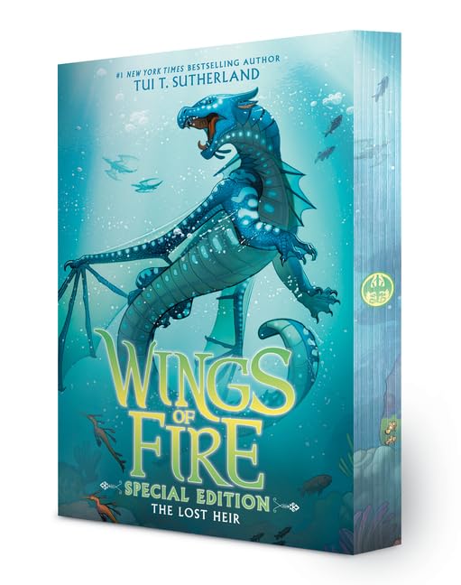 Wings of Fire Special Edition 5-Book Collection Set: The Dragonet Prophecy, The Lost Heir, The Hidden Kingdom, The Dark Secret, The Brightest Night (Stenciled Edges) by Tui T Sutherland