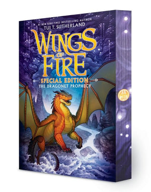 Wings of Fire Special Edition 5-Book Collection Set: The Dragonet Prophecy, The Lost Heir, The Hidden Kingdom, The Dark Secret, The Brightest Night (Stenciled Edges) by Tui T Sutherland