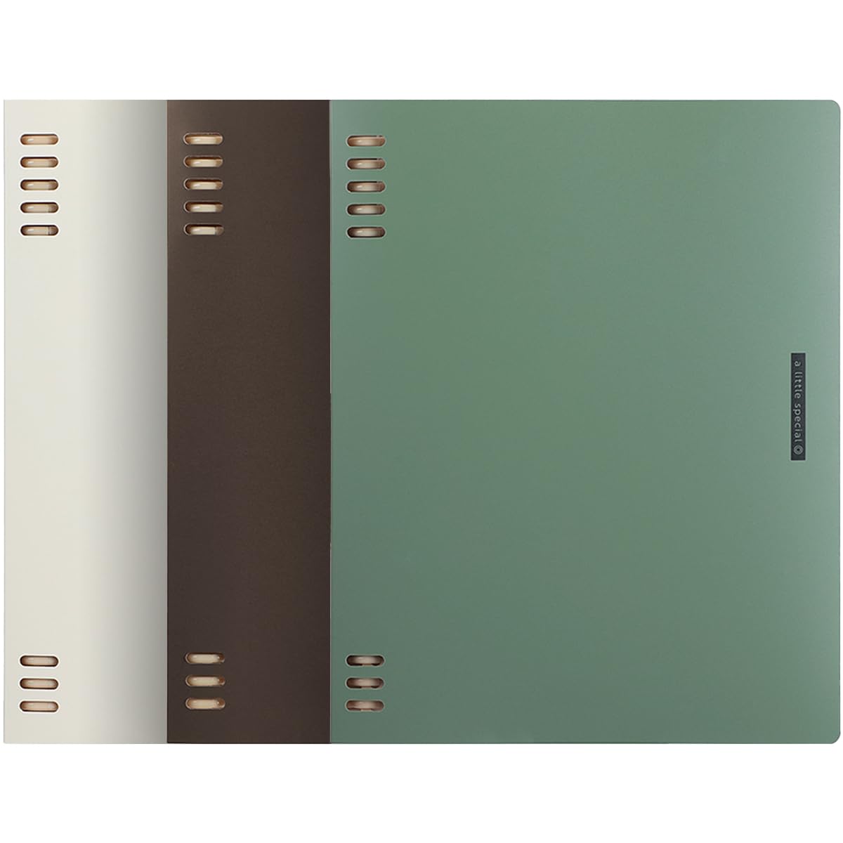 KOKUYO 5 Subject Spiral Notebook Journal, 3 Pack A5 Refillable Notebook with Dividers Tabs, 120 Sheets (40 Sheets Each) 7" x 9" Binder Journal, 8mm Lined Binder Notebook for Work School Note Taking