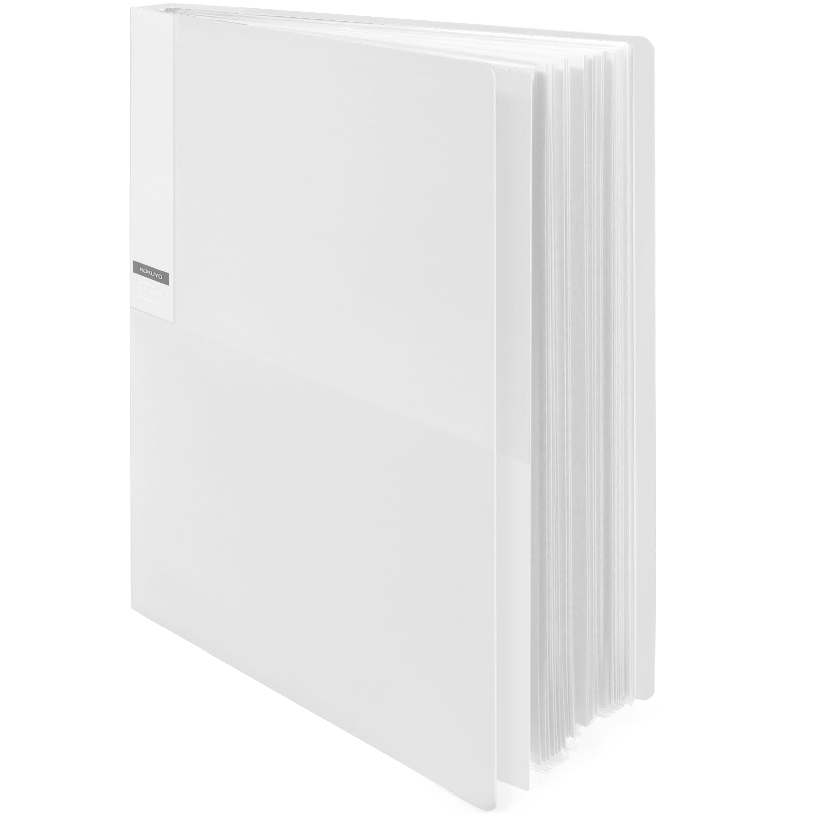 Kokuyo 20-Pocket Binder with Plastic Sleeves (Transparent), A4 Art Portfolio Folder with Clear Sheet Protectors. 40 Pages of Presentation Display Book. Japan Import (CTRA-C20T)