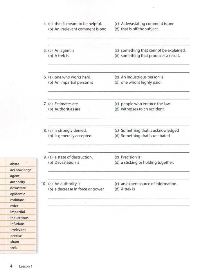Wordly Wise 3000 Book 7 Student Edition, 4th Edition | Academic Vocabulary Workbook | Grade 7