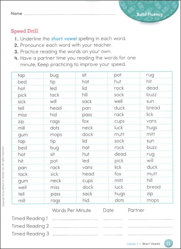 From Phonics to Reading Level B Student Edition, Grade 2 | Phonics & Reading Workbook | English Language Arts Learning Book