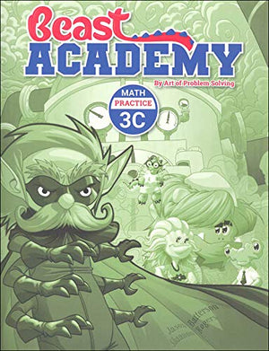 NEW Art of Problem Solving: Beast Academy Grade 3 Practice Workbook Set (4 Books): Practice 3A, 3B, 3C, 3D