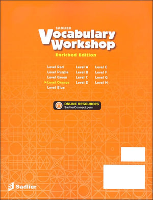 Vocabulary Workshop Enriched Orange Level Student Edition, Grade 4 | Vocabulary Workbook | Elementary English Language Arts